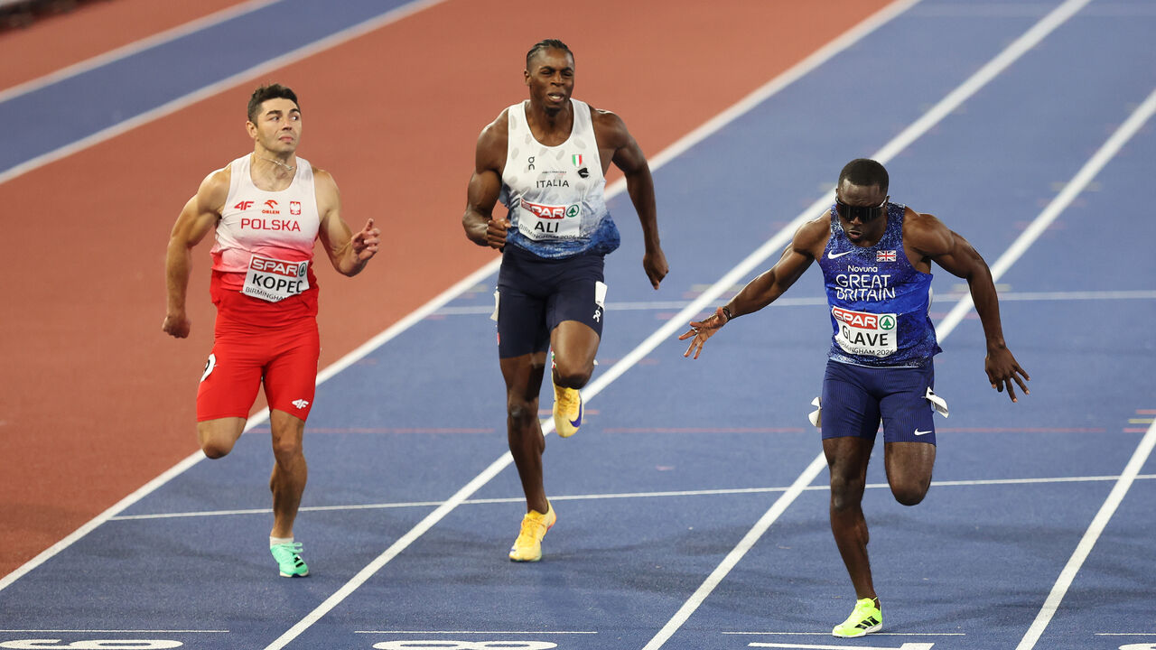 ME 2026 Birmingham. Świetny występ Dominika Kopcia w finale biegu na 100 metrów. Piąte miejsce Polaka